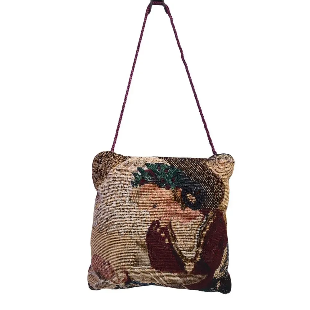 Needlepoint Door Pillow Hanger Christmas Angel / Baby Jesus 6